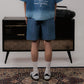 SUPERKICKS | PINSTRIPE SHORTS { BLUE