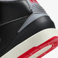 Jordan | AIR JORDAN 2 RETRO  { BLACK/CEMENT GREY-FIRE RED-SAIL