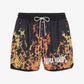 Puma | STRAIGHT FLAMES BASKETBALL SHORTS  { BLACK