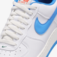 Nike | AIR FORCE 1 '07 NN { WHITE/ITALY BLUE-SAIL-TEAM ORANGE