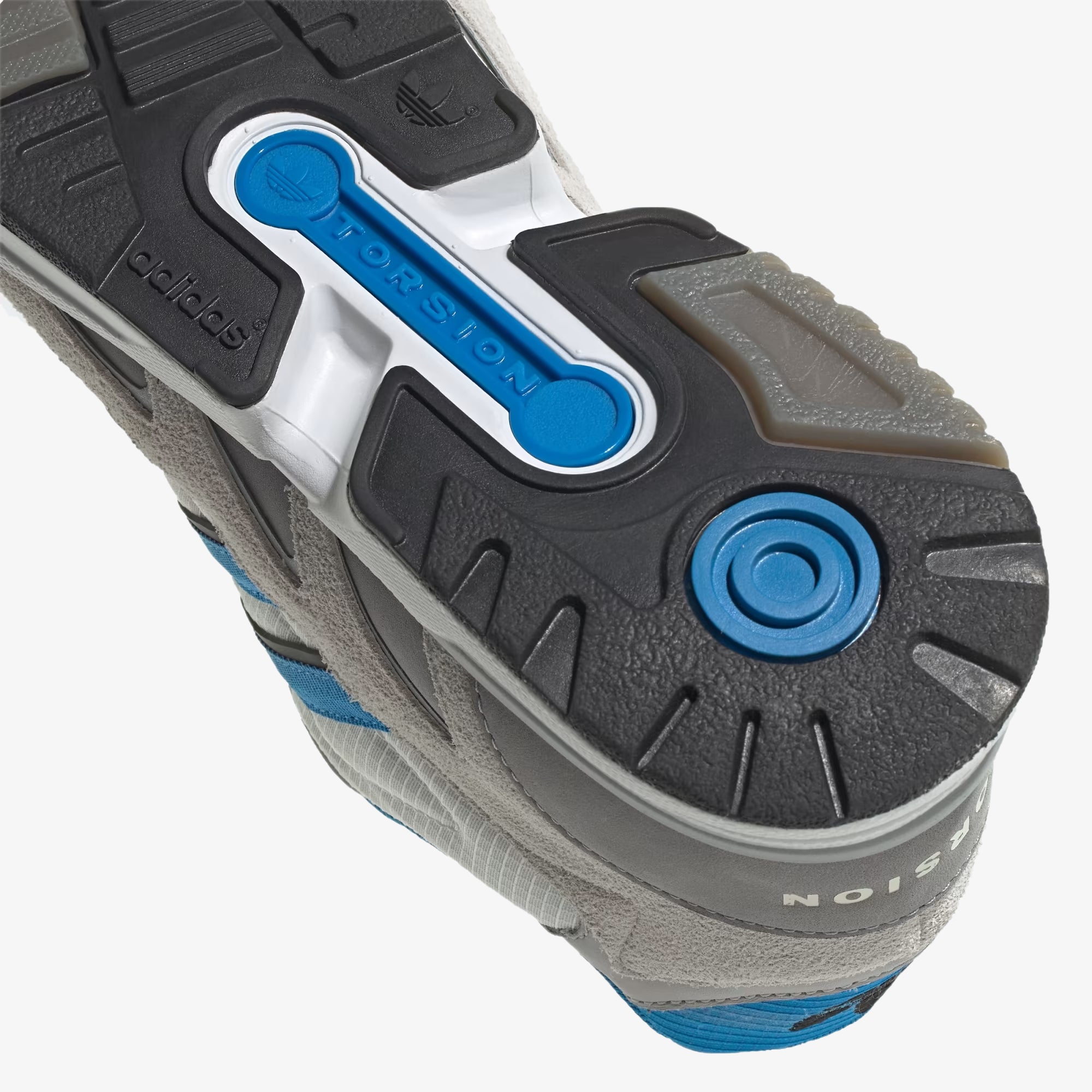 Buy Crystal, Bright Blue and Grey One Adidas Originals Torsion