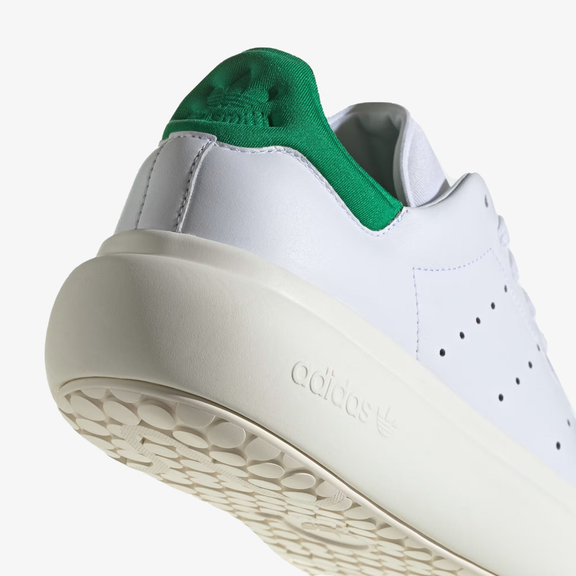 Buy White and Green Adidas Stan Smith PF Women Shoes Online Superkicks