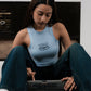 SUPERKICKS | CROP TOP { LIGHT BLUE