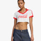 Adidas Originals |  X COCA-COLA CROPPED JERSEY { CORE WHITE