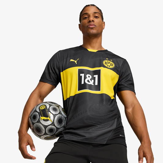 PUMA | BORUSSIA DORTMUND 24/25 AWAY FOOTBALL JERSEY { BLACK