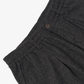 UNIVERSAL WORKS | ANDERS WOOL UPCYCLED PLEATED TRACK PANT { GREY