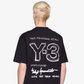 Y-3 | SHORT SLEEVE TEE { BLACK