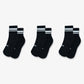 Superkicks | CREW SOCKS  { BLACK/BLACK/BLACK