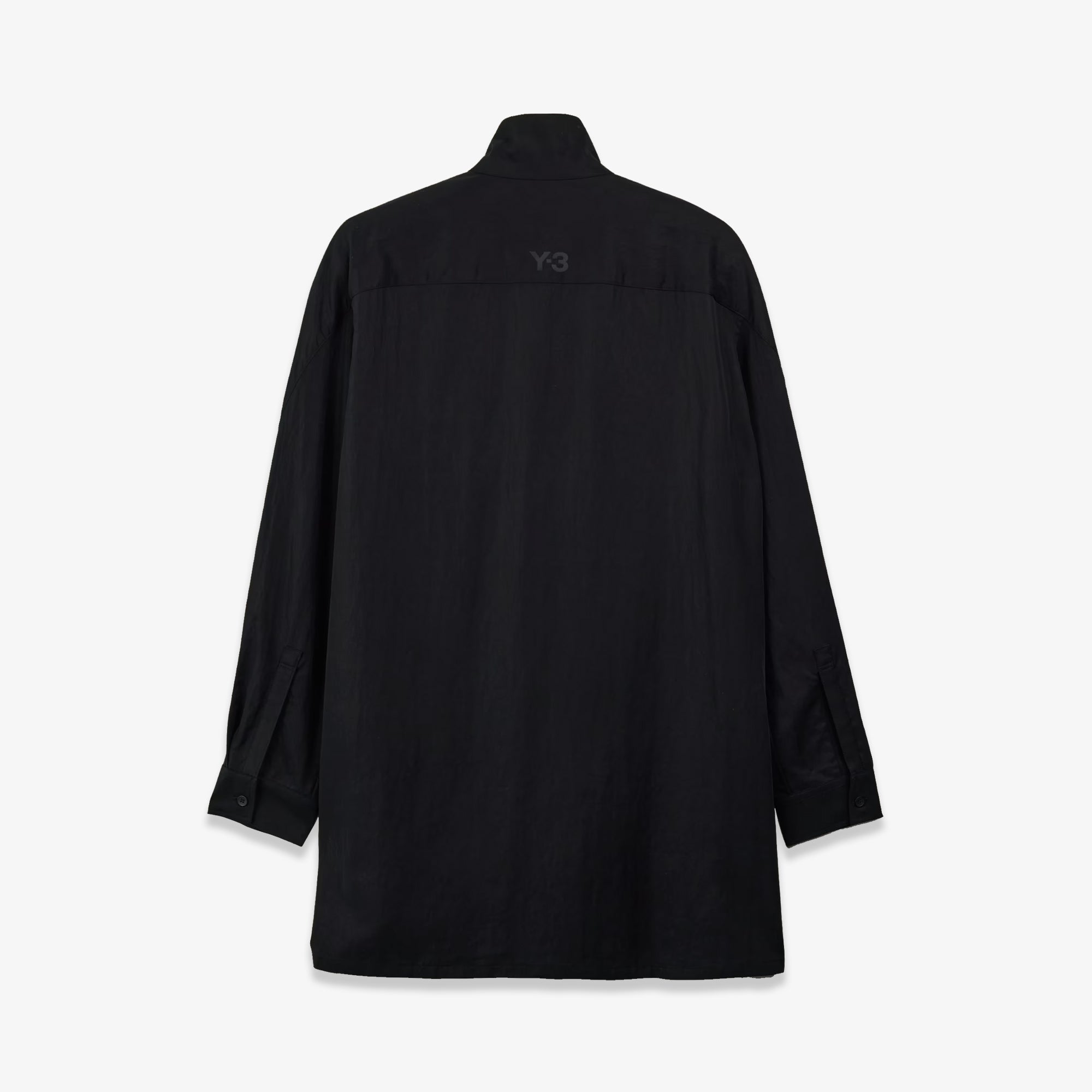 トップス Y-3 20AW 2Way Long Shirt Wool Black L Y-3 | WASHED TWILL OVERSHIRT { BLACK – Superkicks