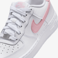 NIKE | AIR FORCE 1 { WHITE/MED SOFT PINK-WHITE