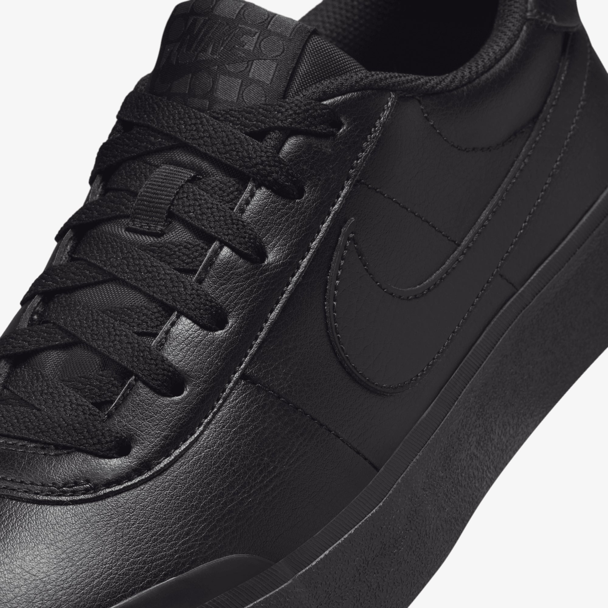 nike black leather shoes