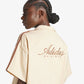 Adidas Originals | FASHION MONOGRAM SATIN BOWLING SHIRT  { CRYSTAL SAND