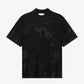 F A R A K | BASICS BLOCK PRINTED TEE { BLACK