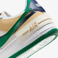 Nike | AIR FORCE 1 SHADOW  { WHITE/MIDNIGHT NAVY-MALACHITE-SESAME