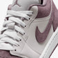 JORDAN | AIR JORDAN 1 LOW { SWAN/WHITE-PURPLE SMOKE