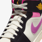 JORDAN | AIR JORDAN 1 MID SE { BLACK/UNIVERSITY GOLD-SAIL-PINKSICLE