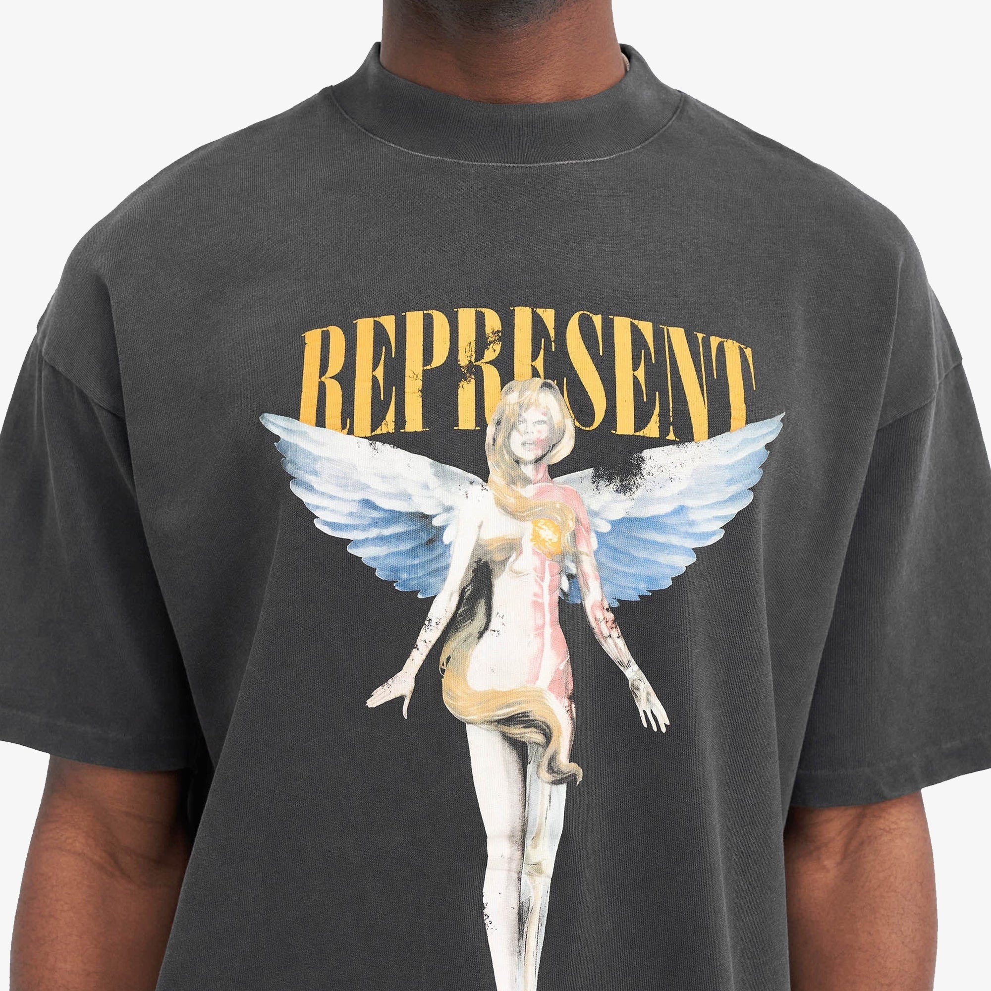 REPRESENT リボーン Tシャツ L Represent | REBORN T-SHIRT { AGED BLACK – Superkicks