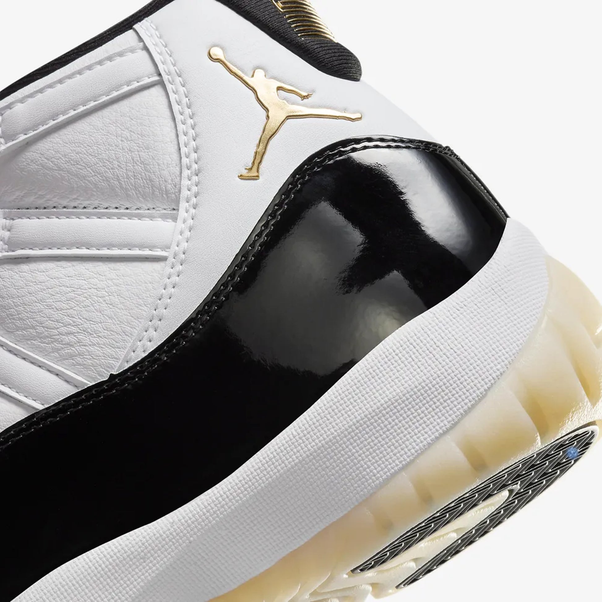 Buy White Metallic Gold Black Air Jordan 11 Gratitude Shoes for