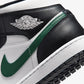 JORDAN | AIR JORDAN 1 MID { BLACK/SUMMIT WHITE-GORGE GREEN