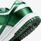 Nike | DUNK LOW  { WHITE/TEAM GREEN