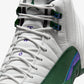JORDAN | AIR JORDAN 12 RETRO "IDOLS BECOME RIVALS" { SUMMIT WHITE/GORGE GREEN-FIERCE PURPLE