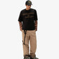 ALMOST GODS | DESTRUCTION AS ECSTASY EMBROIDERED BOXY TEE { BLACK
