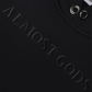 ALMOST GODS | SHATTERED ALPHA CROSS HOODIE { BLACK