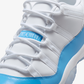 JORDAN | AIR JORDAN 11 RETRO LOW "UNIVERSITY BLUE" { WHITE/UNIVERSITY BLUE-BLACK