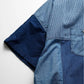 FDMTL | PATCHWORK S/S SHIRT RINSE  { INDIGO