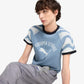 PUMA | x KIDSUPER SLIM FIT RINGER TEE { COOL BLUE