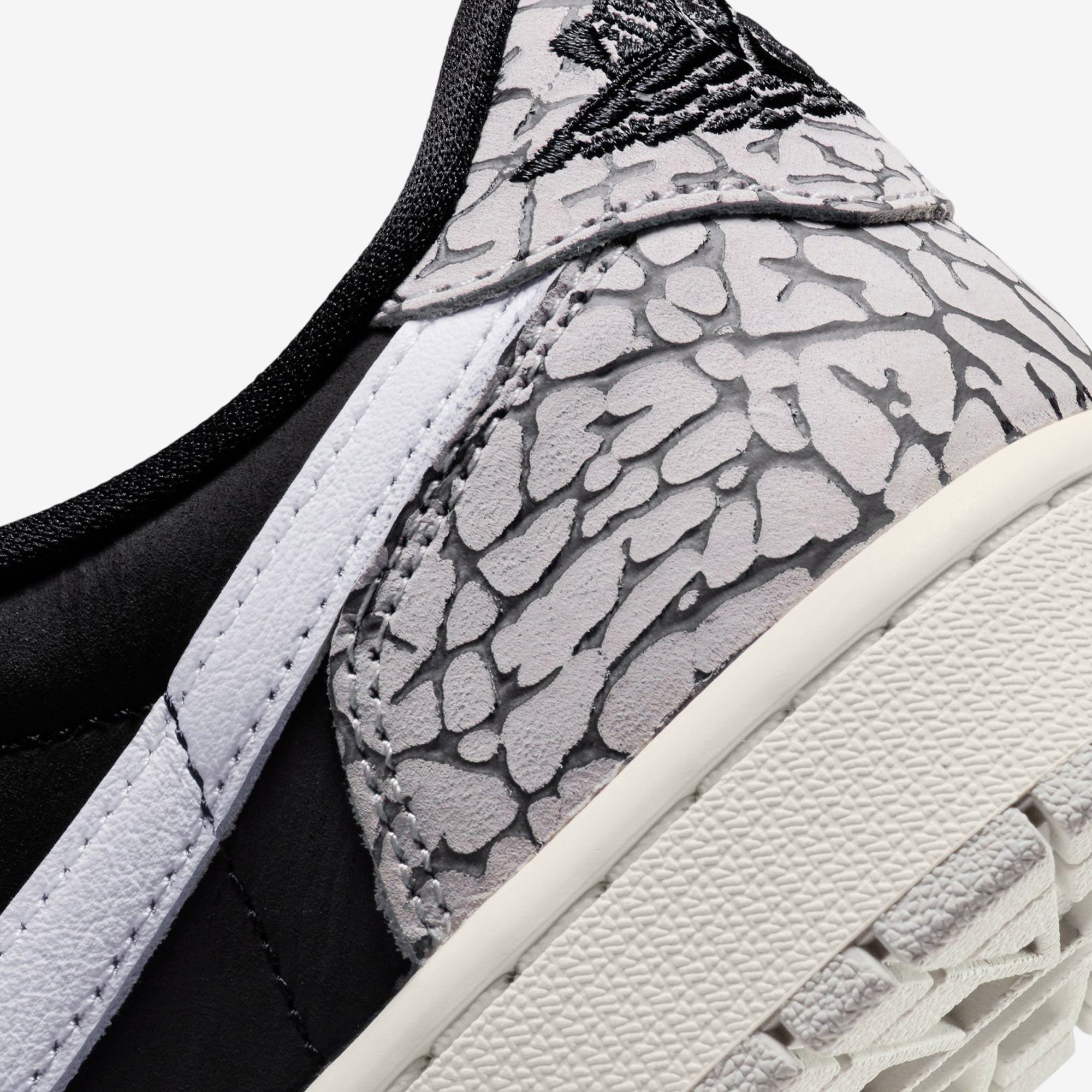 Buy Black, Muslin Tech Grey & White Air Jordan 1 Retor Low OG