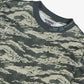ALMOST GODS | EMBERSTRIPE CAMOUFLAGE BOXY SWEATSHIRT { MILITARY GREEN