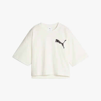Puma | SWAROVSKI CRYSTALS TEE  { WHITE
