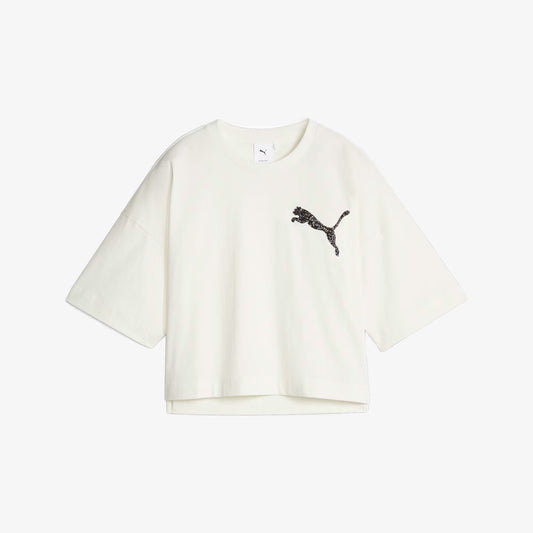 Puma | SWAROVSKI CRYSTALS TEE  { WHITE