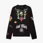 PUMA | SWISH N' INK LONG SLEEVE OVERSIZED BASKETBALL TEE { BLACK