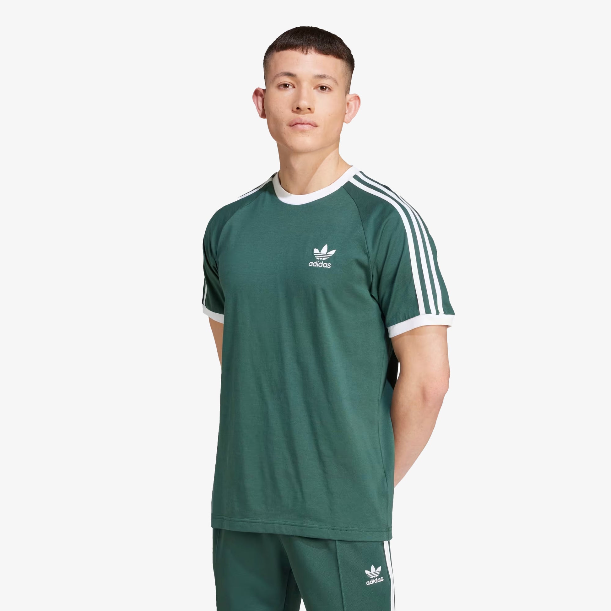 ADIDAS ORIGINALS 3-STRIPES TEE MINERAL GREEN – Superkicks