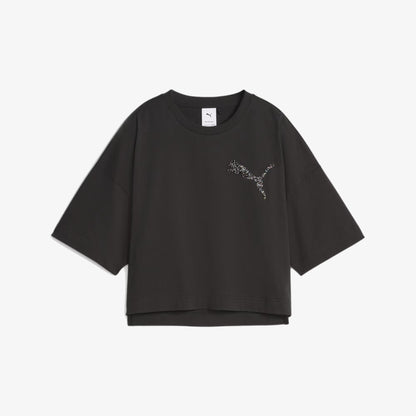 Puma | SWAROVSKI CRYSTALS TEE  { BLACK