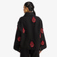 F A R A K | HAND EMBRIODERED JACKET { BLACK/BLACK