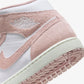 Jordan | AIR JORDAN 1 MID SE  { WHITE/LEGEND PINK-SAIL