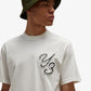 Y-3 | GRAPHIC SHORT SLEEVE TEE  { WHITE