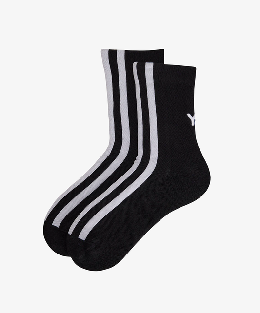 Y-3 | STRIPES SOCKS {BLACK