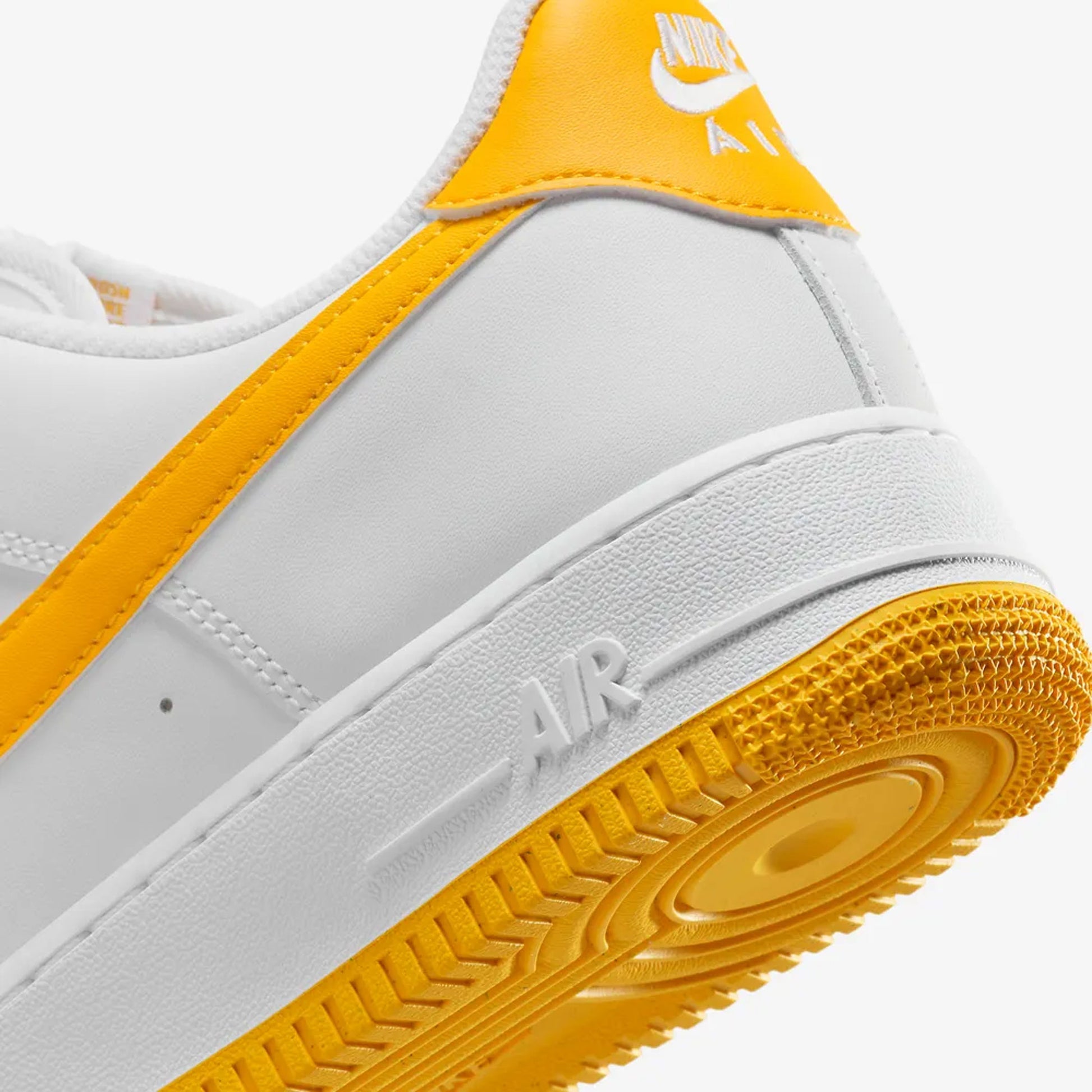 NIKE AIR FORCE '07 WHITE/UNIVERSITY GOLD-WHITE