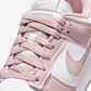 NIKE | DUNK LOW { WHITE/PARTICLE ROSE-WHITE