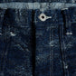 FDMTL | JACQUARD PAINTER PANTS RINSE { INDIGO