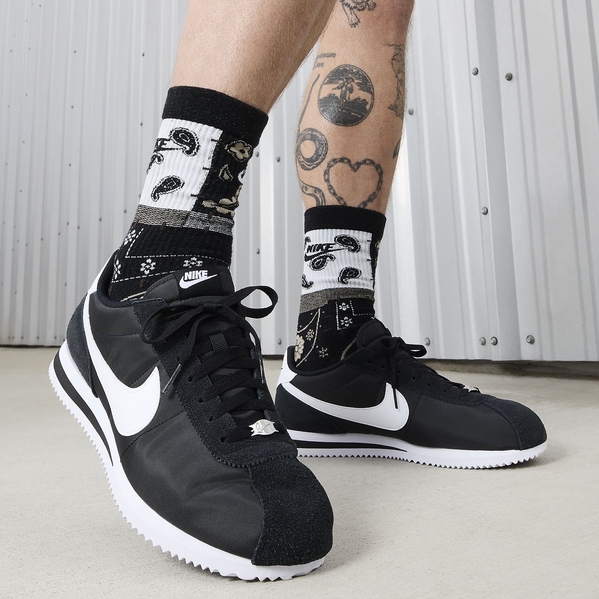 white nylon cortez