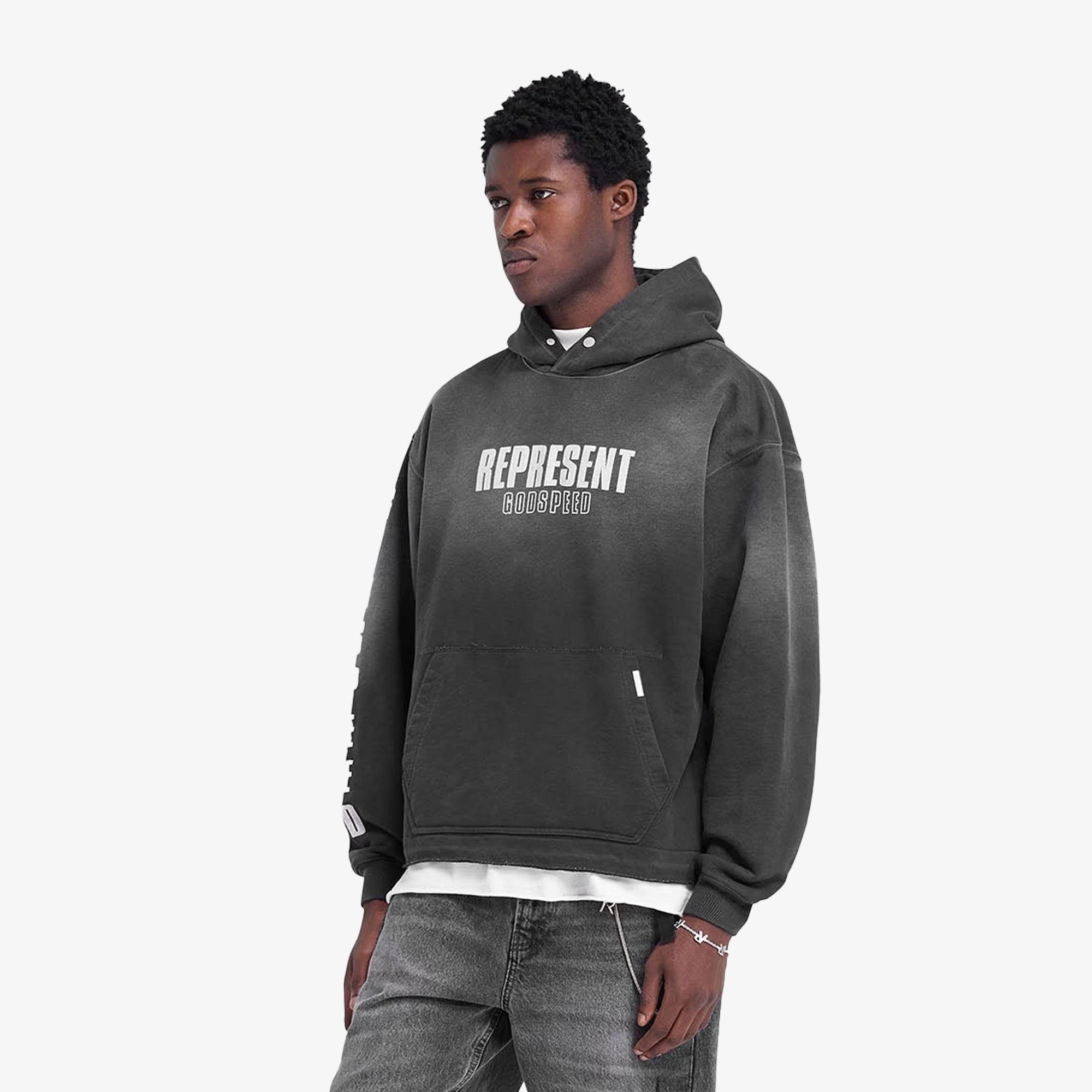 Represent | GODSPEED HOODIE { AGED BLACK – Superkicks
