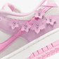 NIKE | DUNK LOW SE { PINK RISE/PINK RISE-SAIL