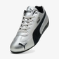 PUMA | SPEEDCAT METALLIC { SILVER-PUMA BLACK