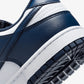 NIKE | DUNK LOW RETRO { WHITE/MIDNIGHT NAVY-WHITE