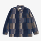 UNIVERSAL WORKS | JAPANESE PATCHWORK L/S TECH OVERSHIRT { NAVY